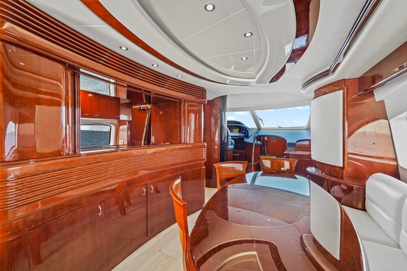 inside of a vehicle aboard AZIMUT 80 2003 Yacht for Sale