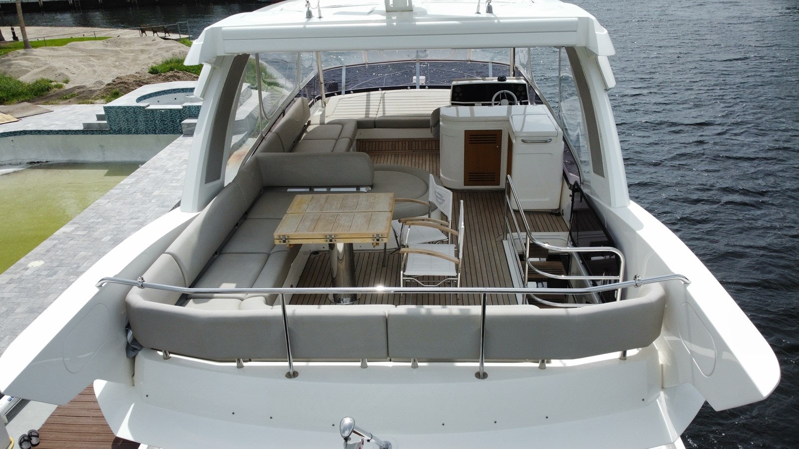 a boat on the water aboard 66 MANHATTAN Yacht for Sale