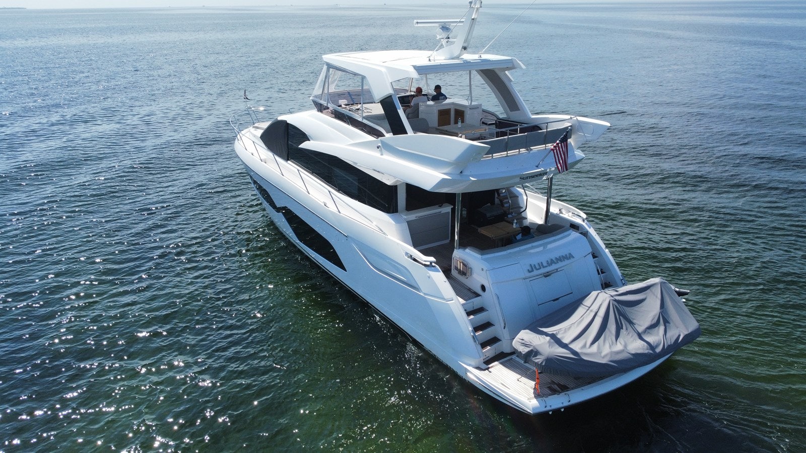 a boat in the water aboard 66 MANHATTAN Yacht for Sale