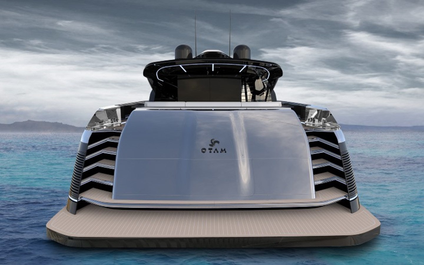 a boat with a steering wheel aboard OTAM CUSTOM RANGE 115 Yacht for Sale