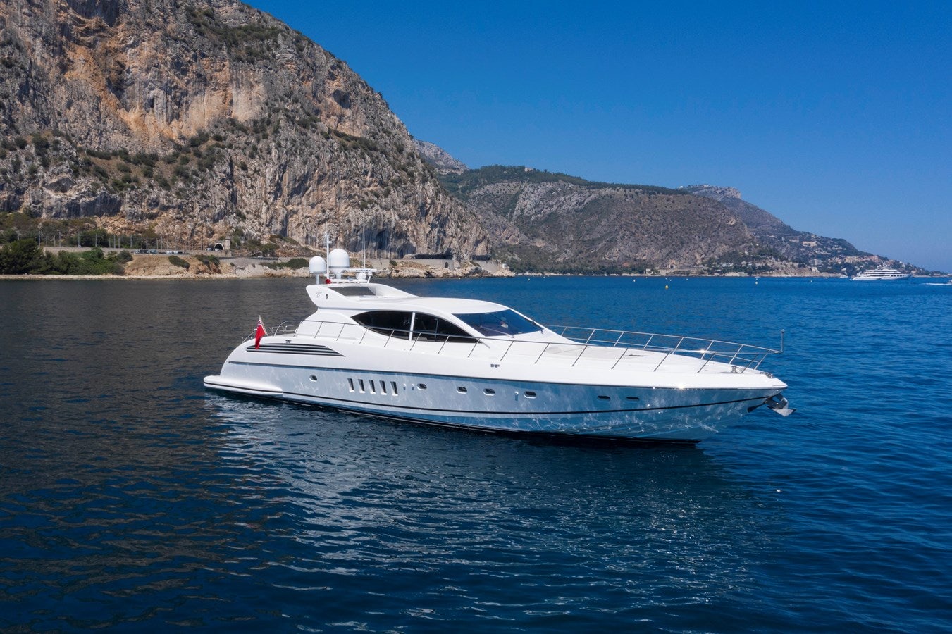 a boat in the water aboard ULTIMA BEACH Yacht for Sale