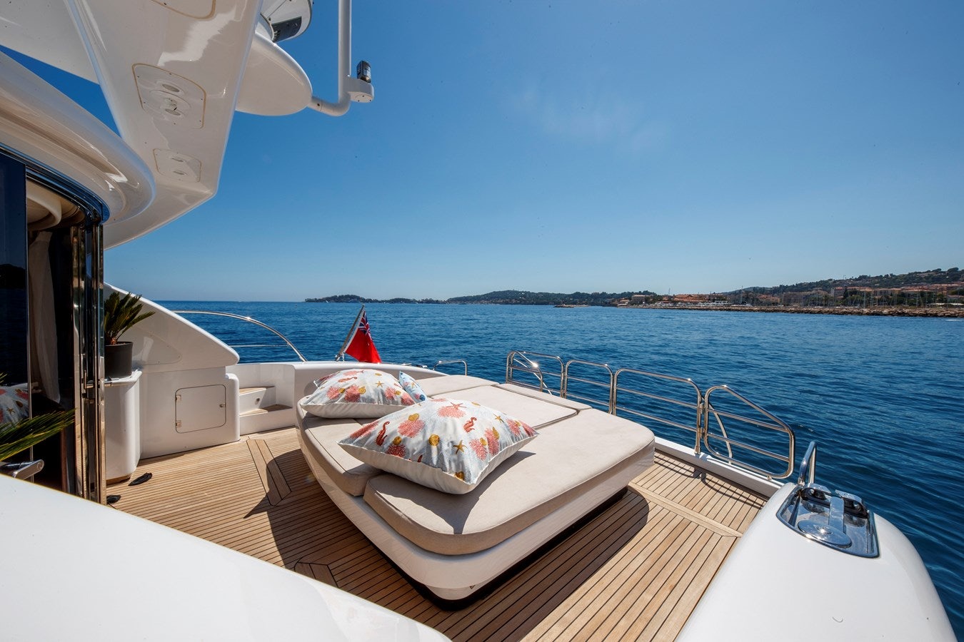 a boat on the water aboard ULTIMA BEACH Yacht for Sale