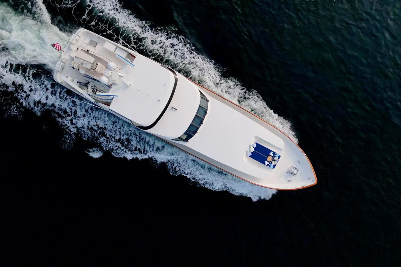 a ship in the water aboard SHADOWFAX Yacht for Sale