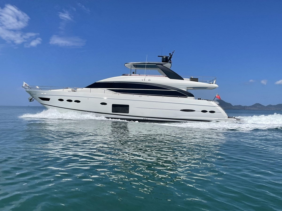 a white yacht in the water aboard SE1 Yacht for Sale