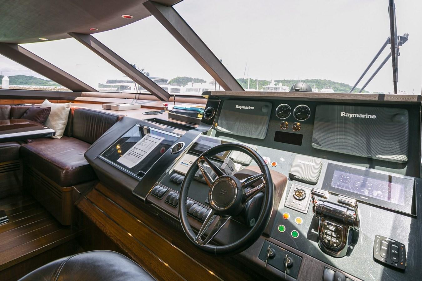 inside of a car aboard SE1 Yacht for Sale