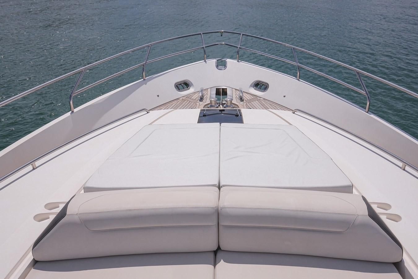 the front of a boat aboard SE1 Yacht for Sale