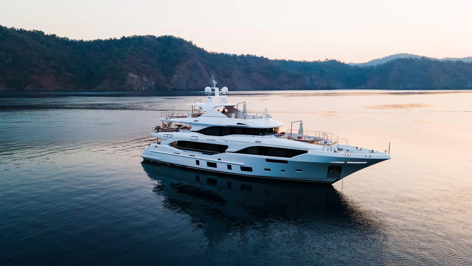 a boat on the water aboard SUNRISE Yacht for Sale