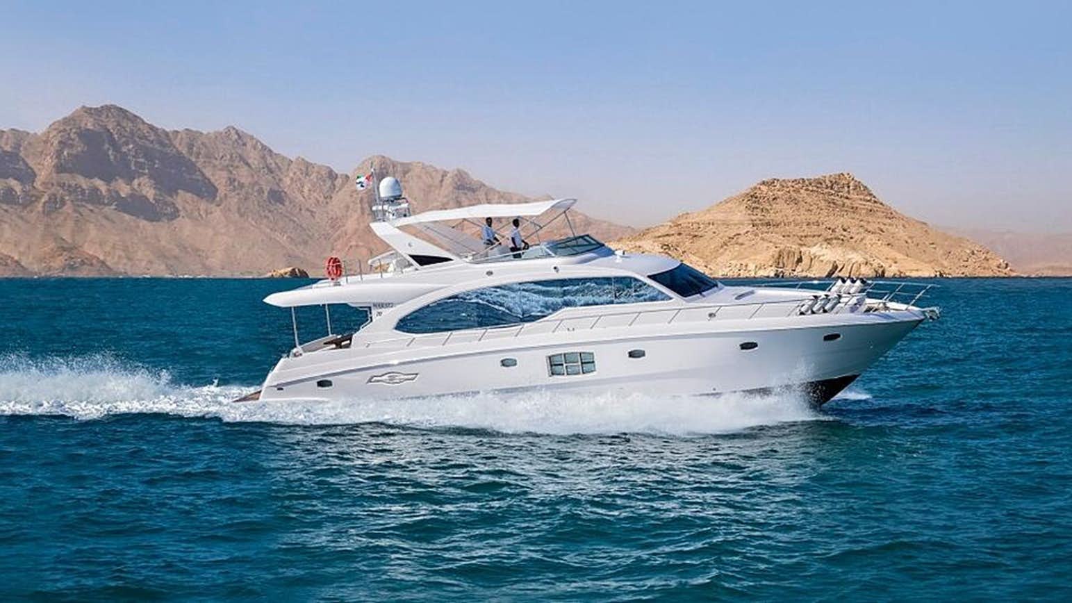 a boat on the water aboard MAJESTY 70 Yacht for Sale