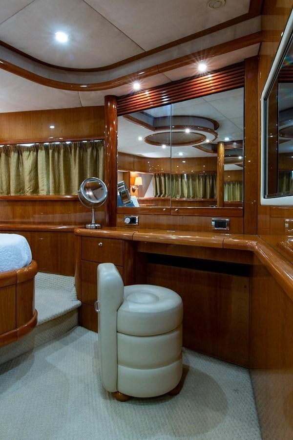a bathroom with a toilet and a sink aboard 82 SUNSEEKER MANHATTAN  Yacht for Sale