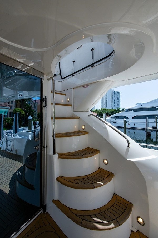 a large white space ship aboard 82 SUNSEEKER MANHATTAN  Yacht for Sale