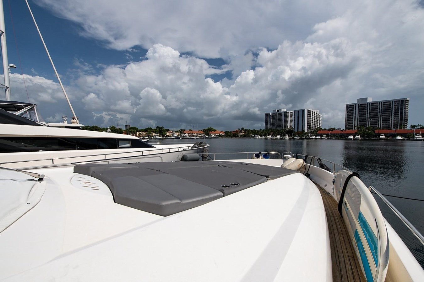 a boat on the water aboard 82 SUNSEEKER MANHATTAN  Yacht for Sale