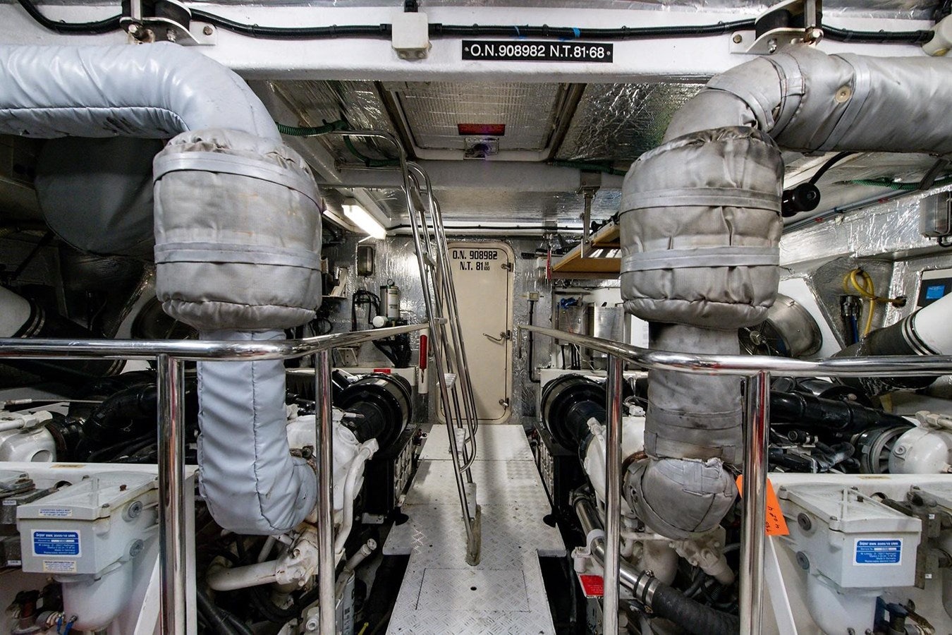 a room with machinery aboard 82 SUNSEEKER MANHATTAN  Yacht for Sale