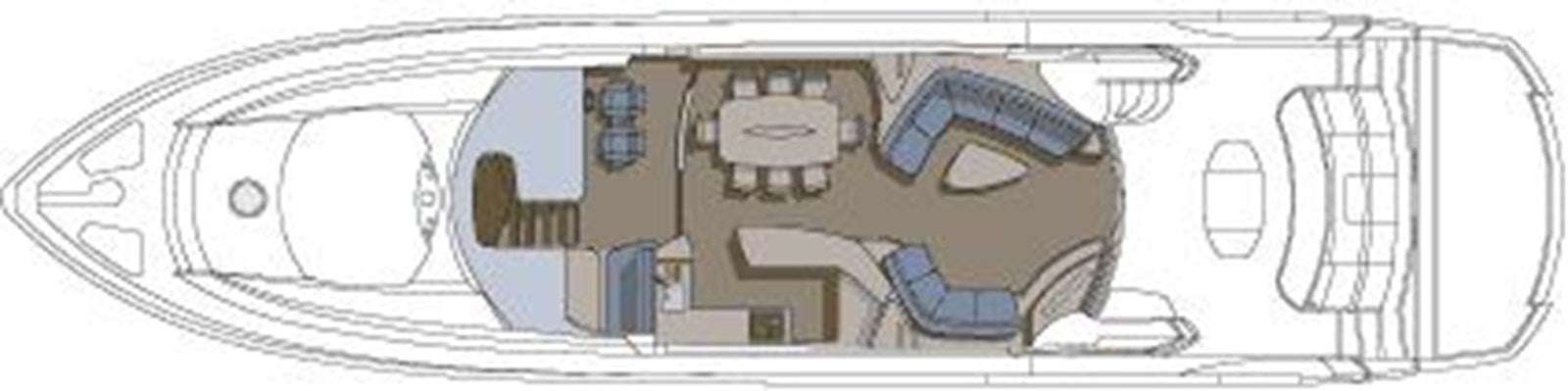 a drawing of a building aboard 82 SUNSEEKER MANHATTAN  Yacht for Sale