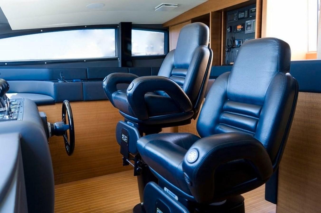 a room with chairs and desks aboard MATSU Yacht for Sale