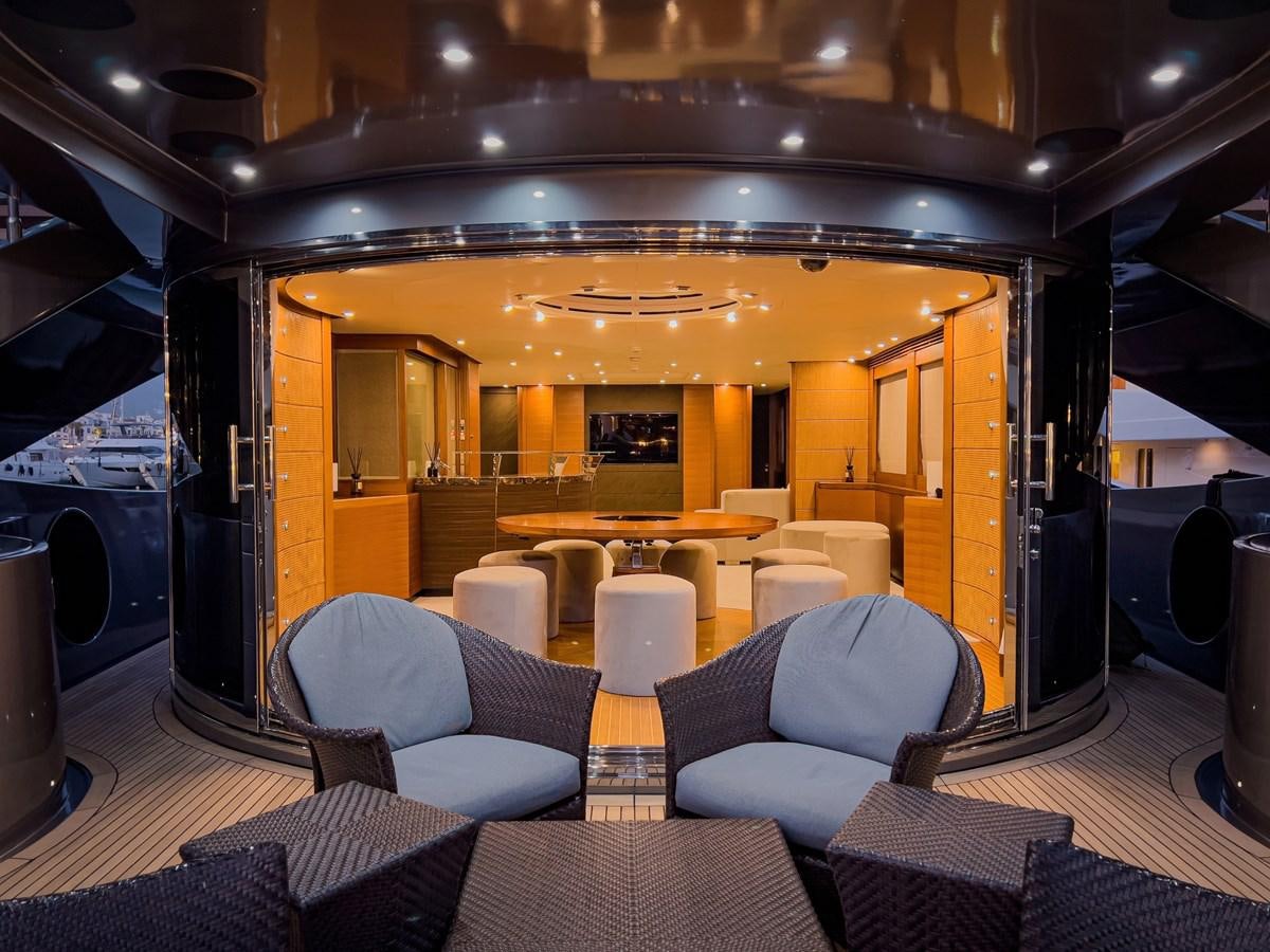 inside of a vehicle aboard MATSU Yacht for Sale