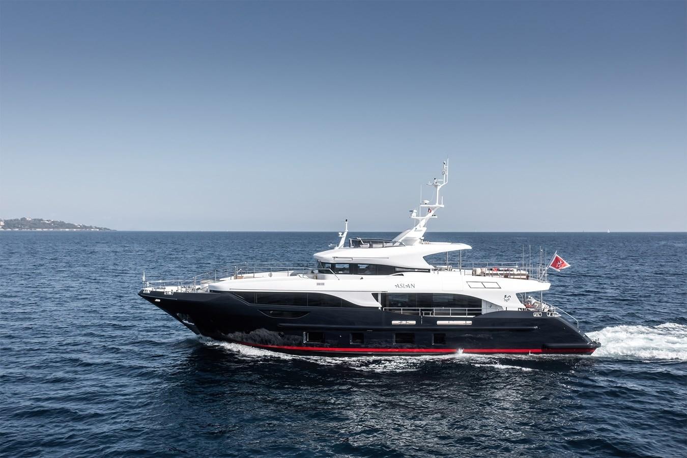 a boat in the water aboard ASLAN Yacht for Sale
