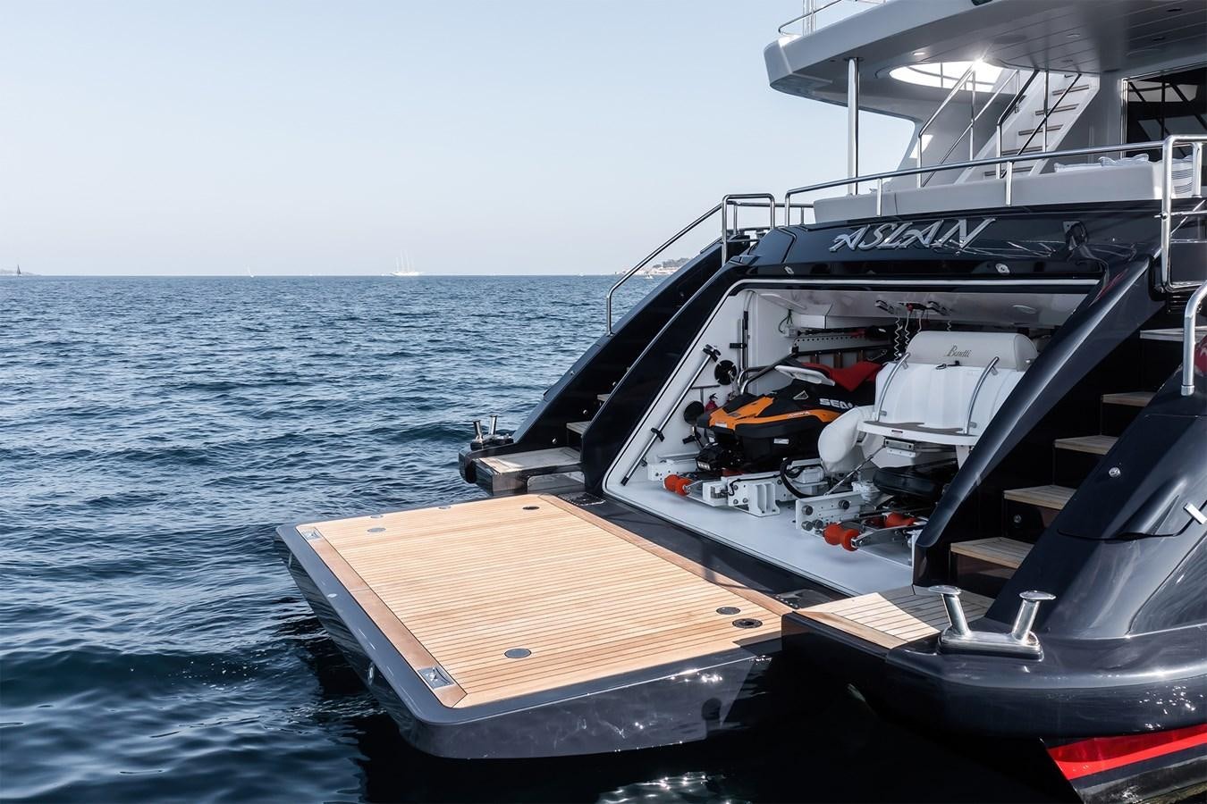 a boat on the water aboard ASLAN Yacht for Sale