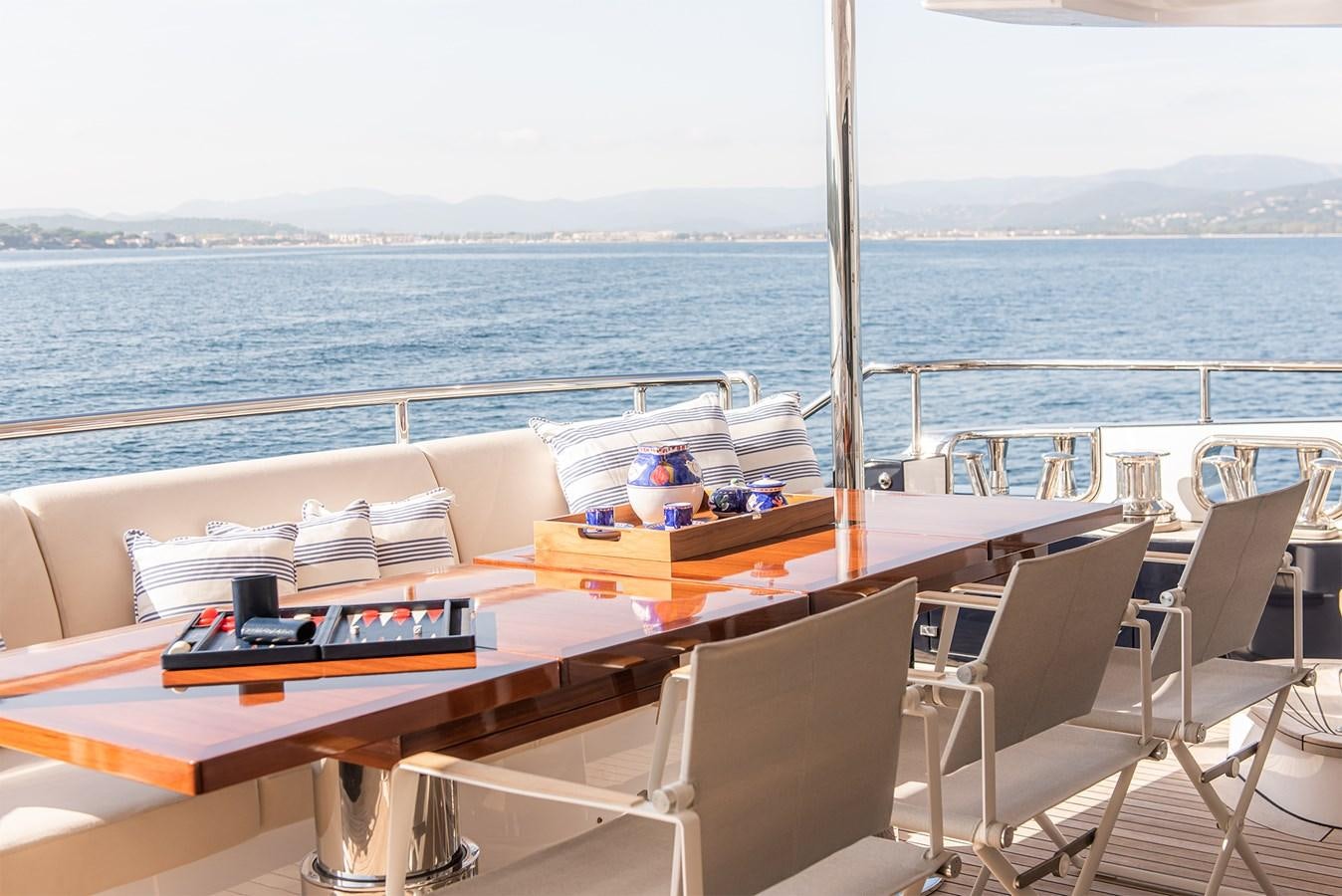 a boat on the water aboard ASLAN Yacht for Sale