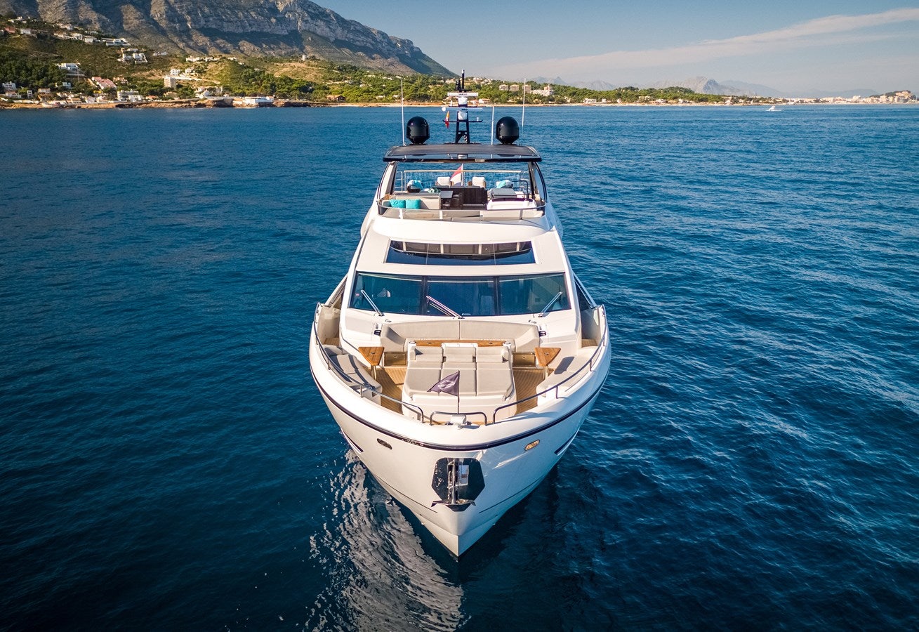 a boat on the water aboard BANDAZUL Yacht for Sale