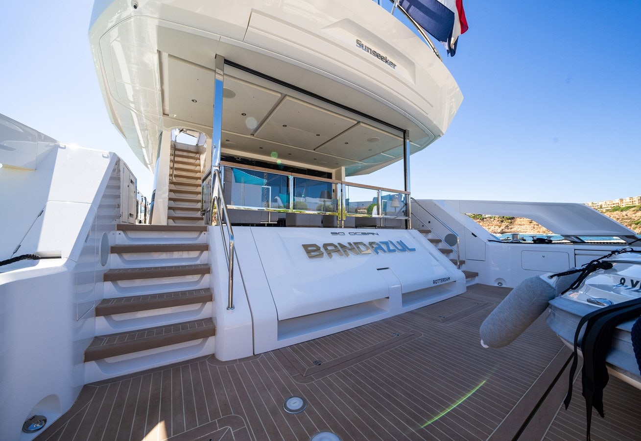 a boat on the water aboard BANDAZUL Yacht for Sale