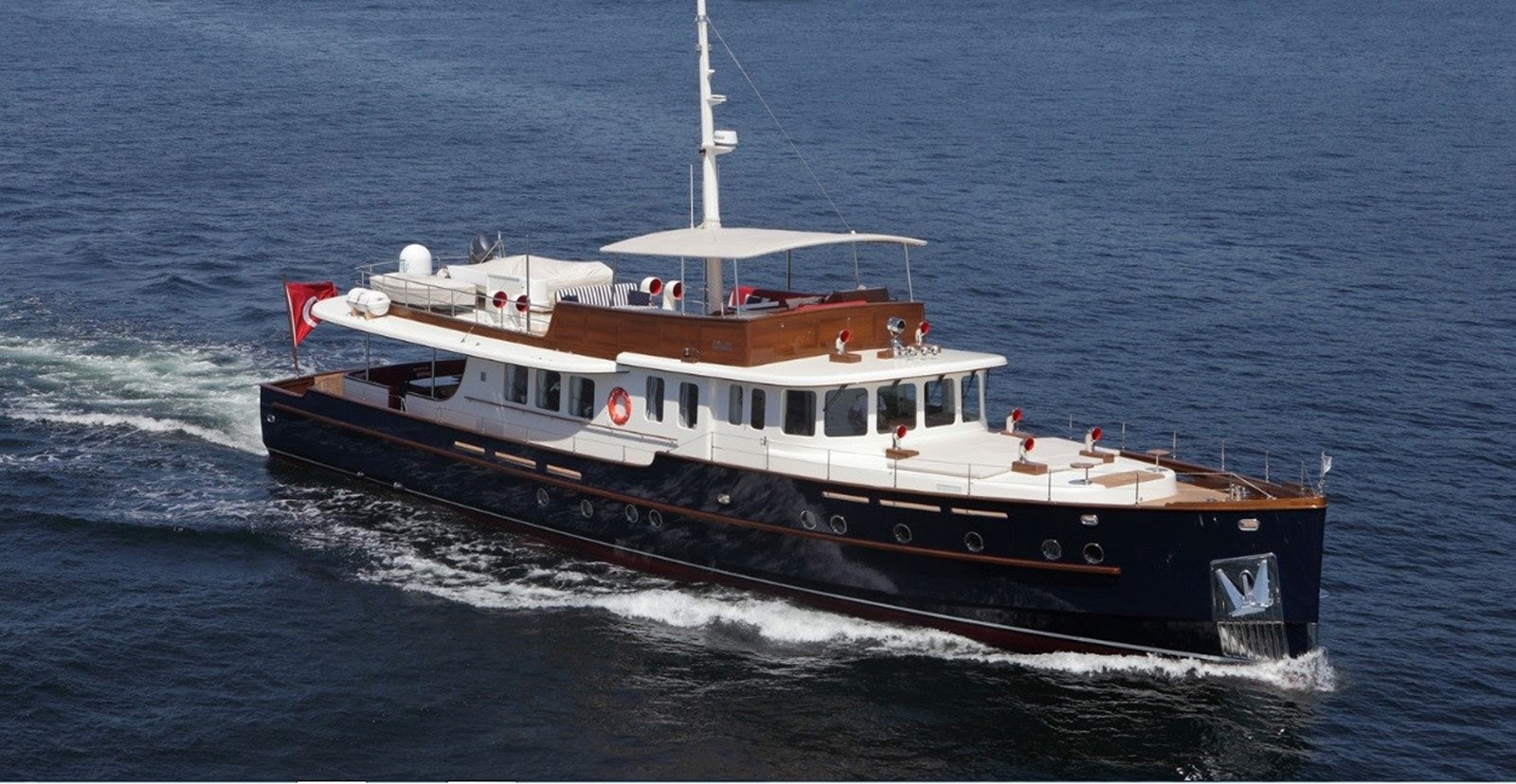 a boat on the water aboard DARWIN Yacht for Sale