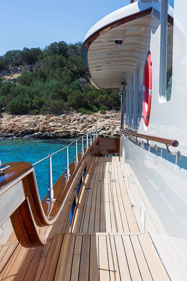 a boat on the water aboard DARWIN Yacht for Sale