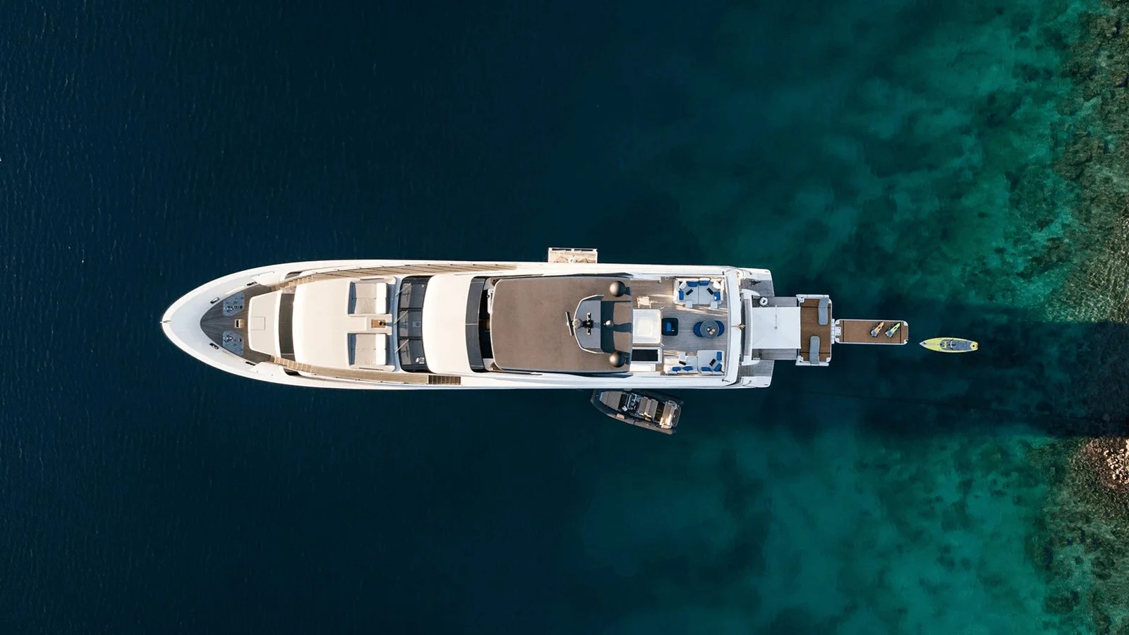 a white and silver boat on water aboard 2018 SANLORENZO SL118 #614 Yacht for Sale