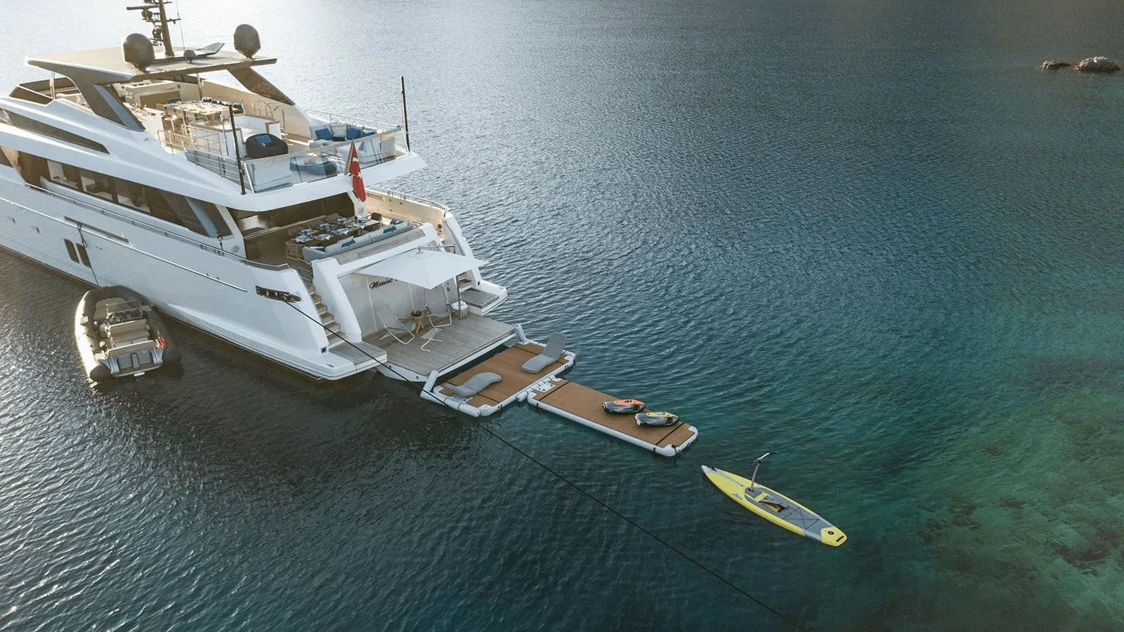a group of boats in the water aboard 2018 SANLORENZO SL118 #614 Yacht for Sale