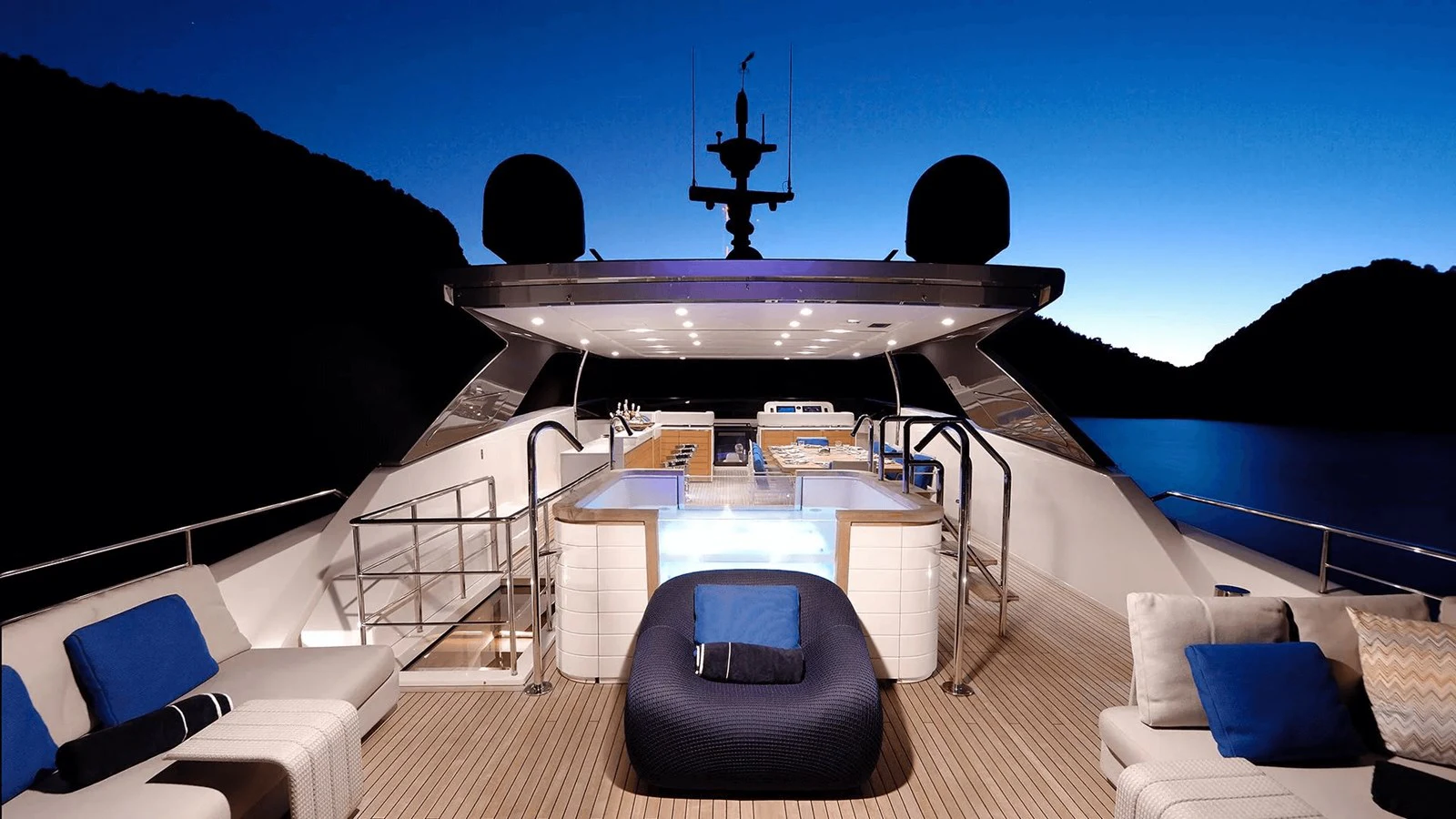 a boat on a deck aboard 2018 SANLORENZO SL118 #614 Yacht for Sale