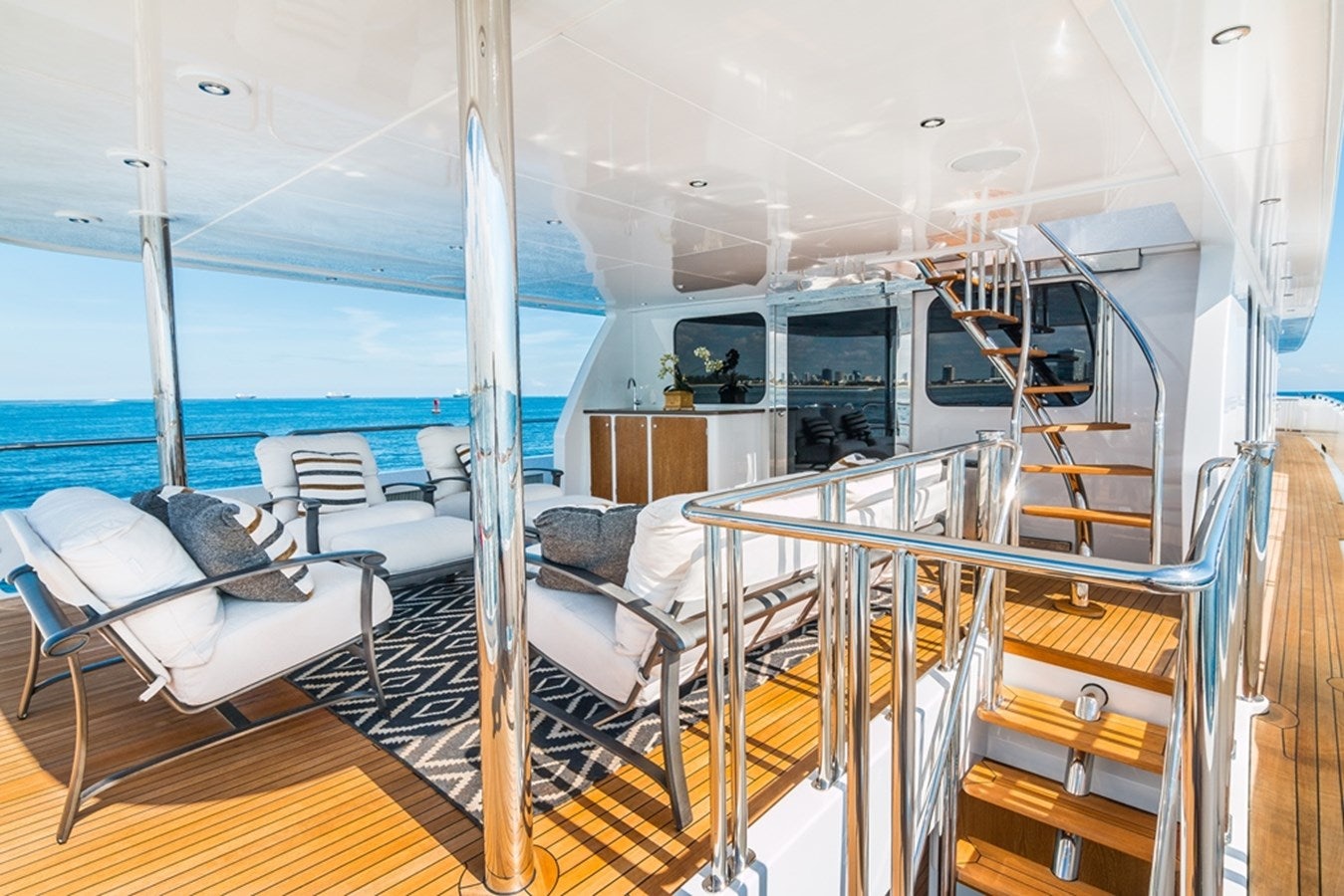 inside of a boat aboard SEA CLASS Yacht for Sale
