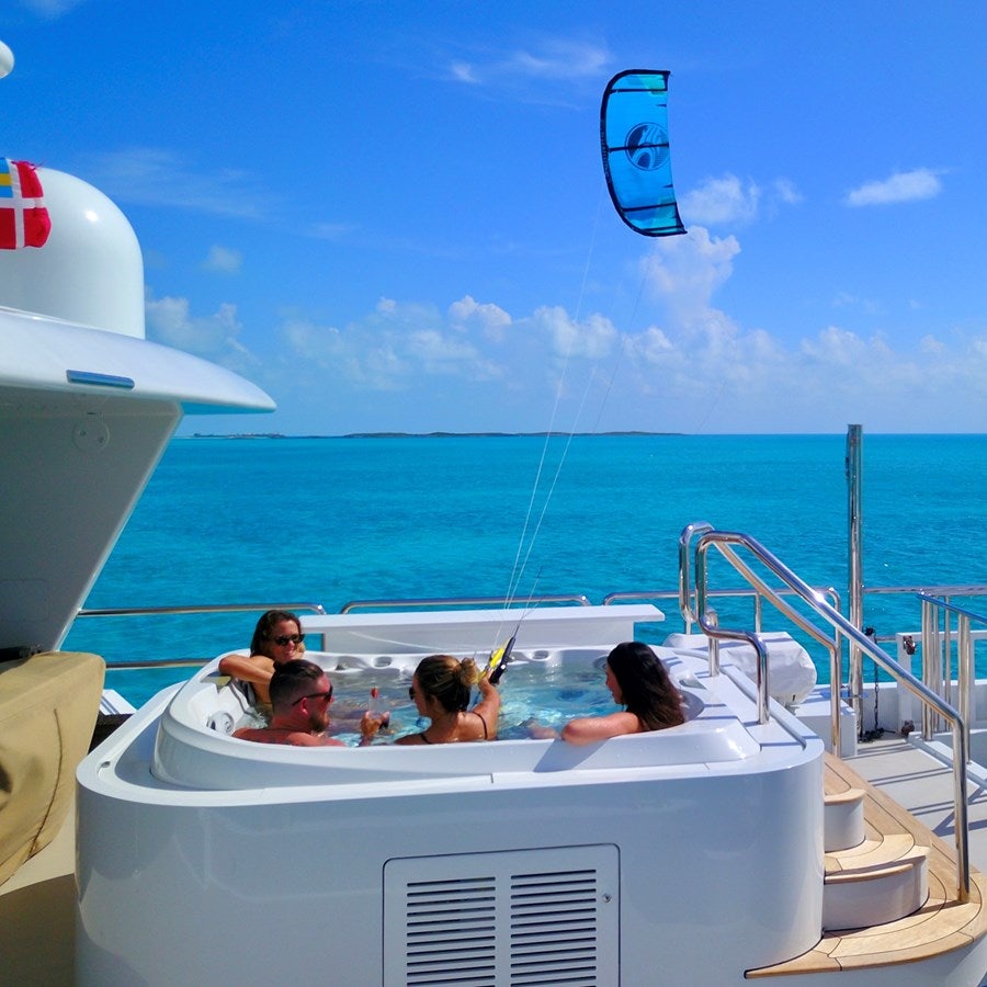 people on a boat aboard SEA CLASS Yacht for Sale