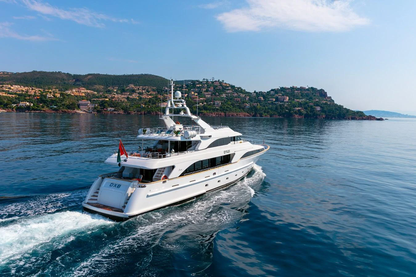 a boat on the water aboard DXB Yacht for Sale