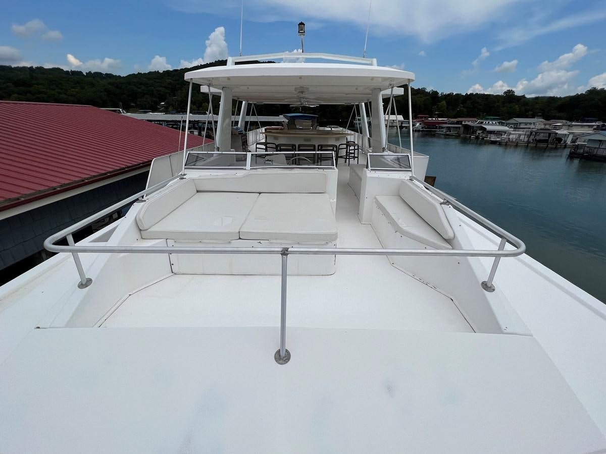 a white boat in a harbor aboard 2007 STARDUST 19 X 86WB NLCG Yacht for Sale