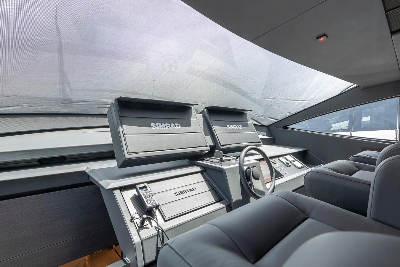 a car with a couple of electronic devices on the front aboard CUCU Yacht for Sale