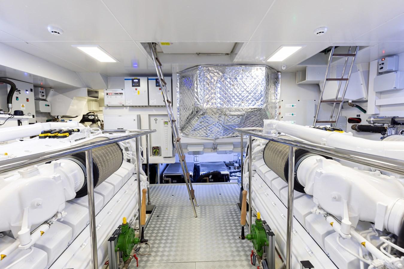 a room with white machines aboard NO STRESS 888 Yacht for Sale