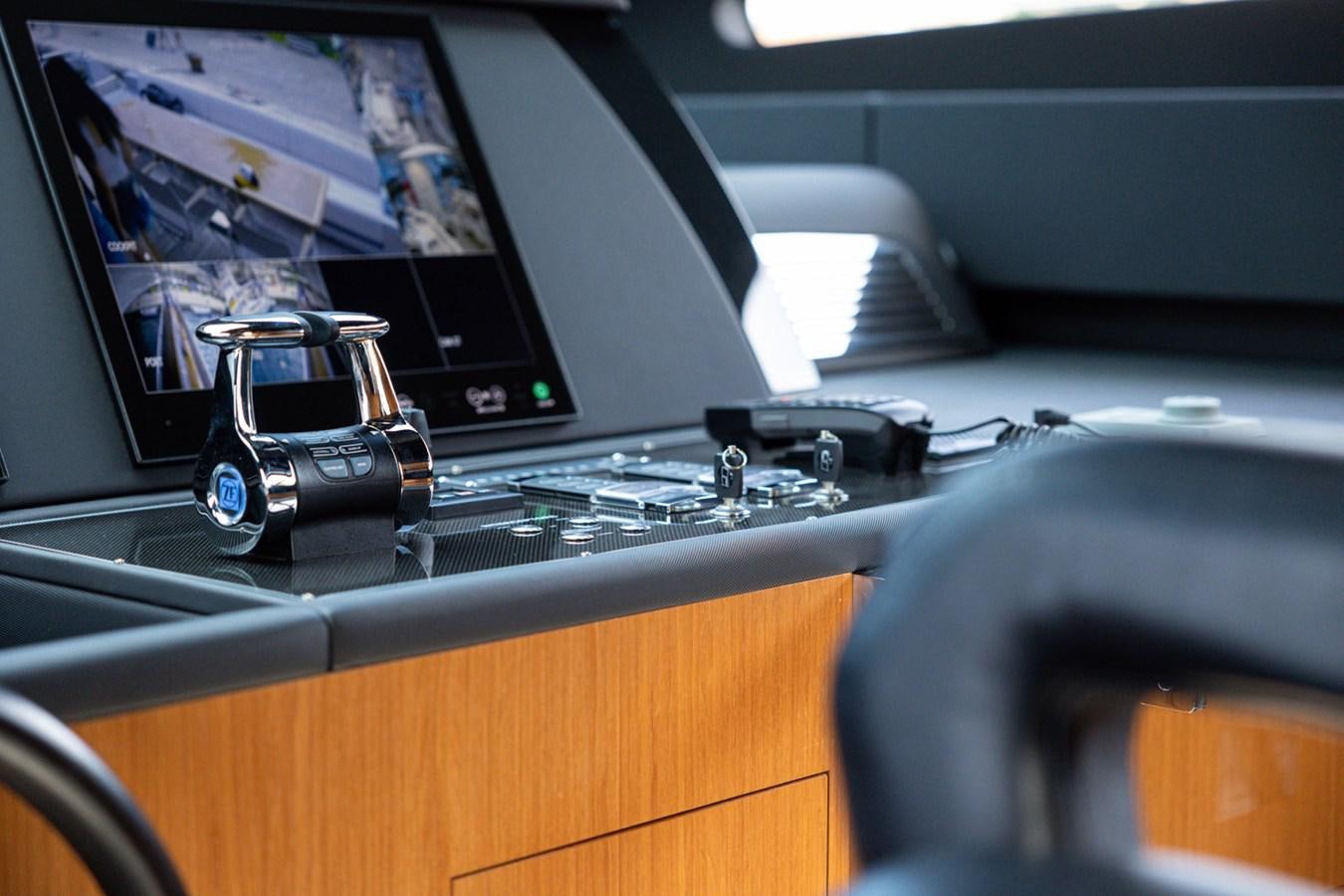 a camera on a desk aboard NO STRESS 888 Yacht for Sale