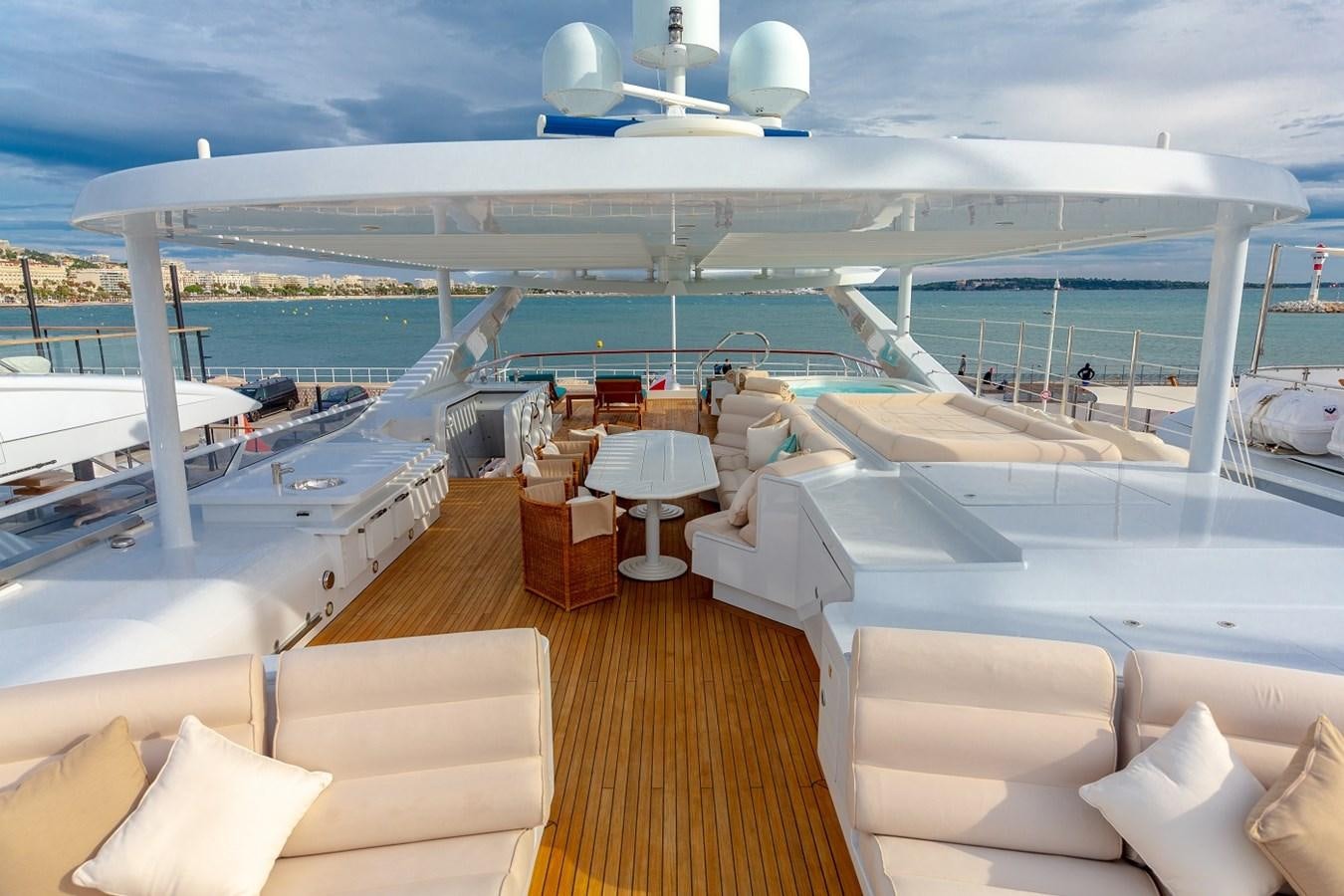 a boat on the water aboard LUCY III Yacht for Sale