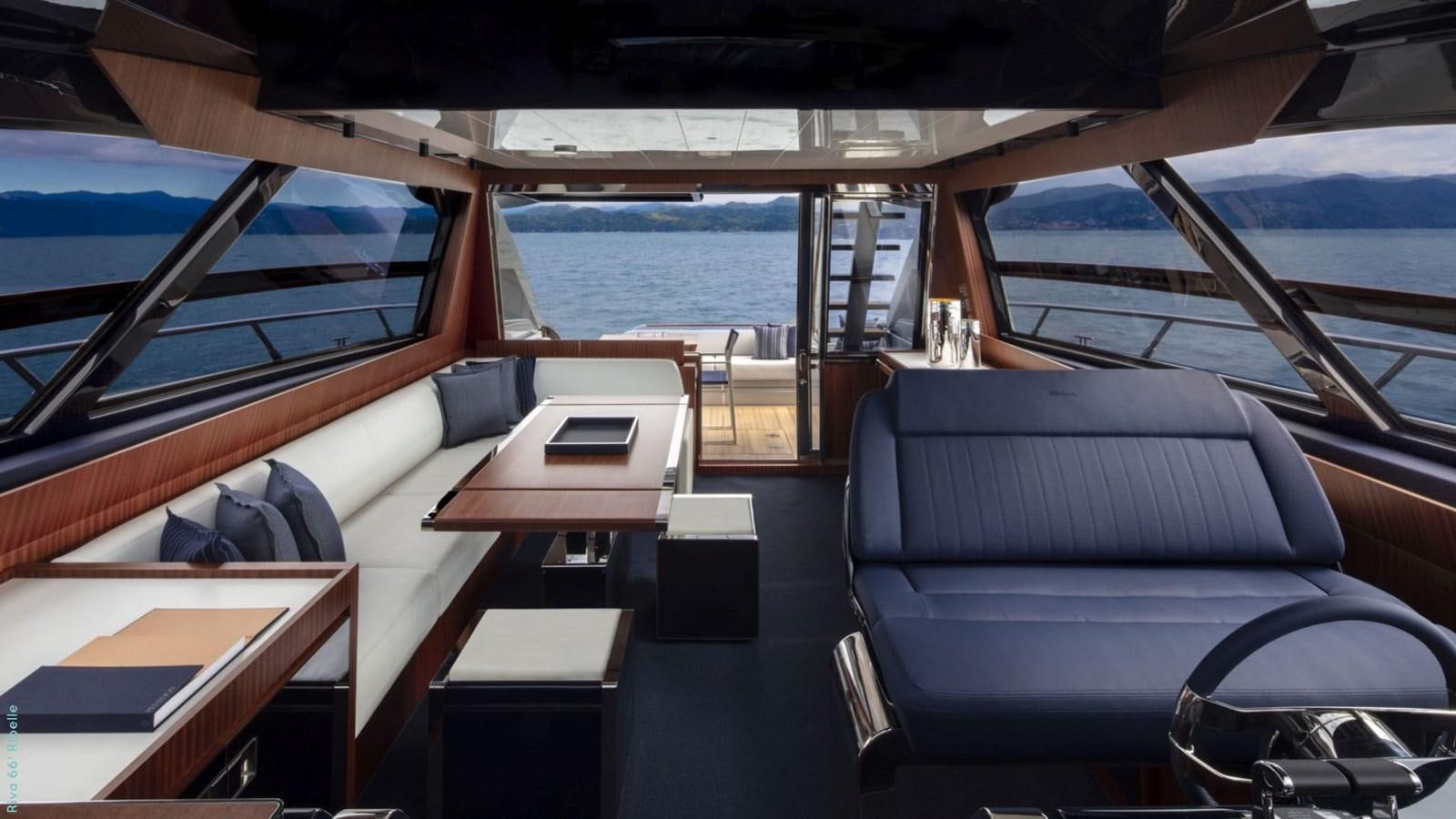 a boat with a table and chairs aboard N1 Yacht for Sale