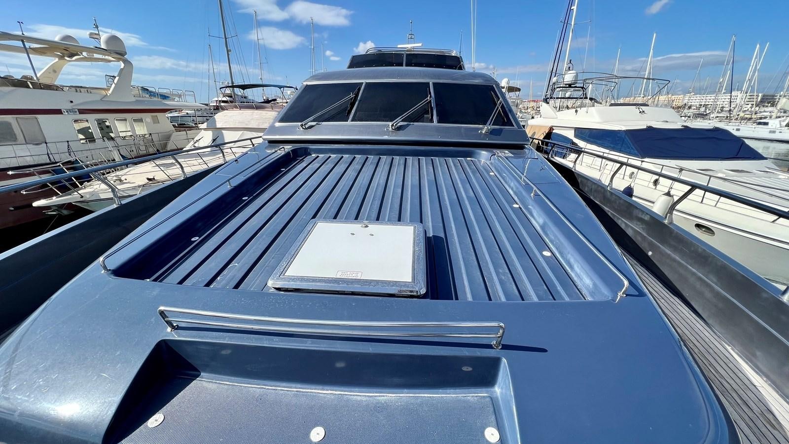 a boat in the water aboard AZUR LE ROI Yacht for Sale