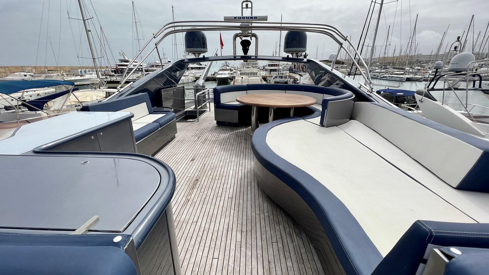 a deck of a boat aboard AZUR LE ROI Yacht for Sale
