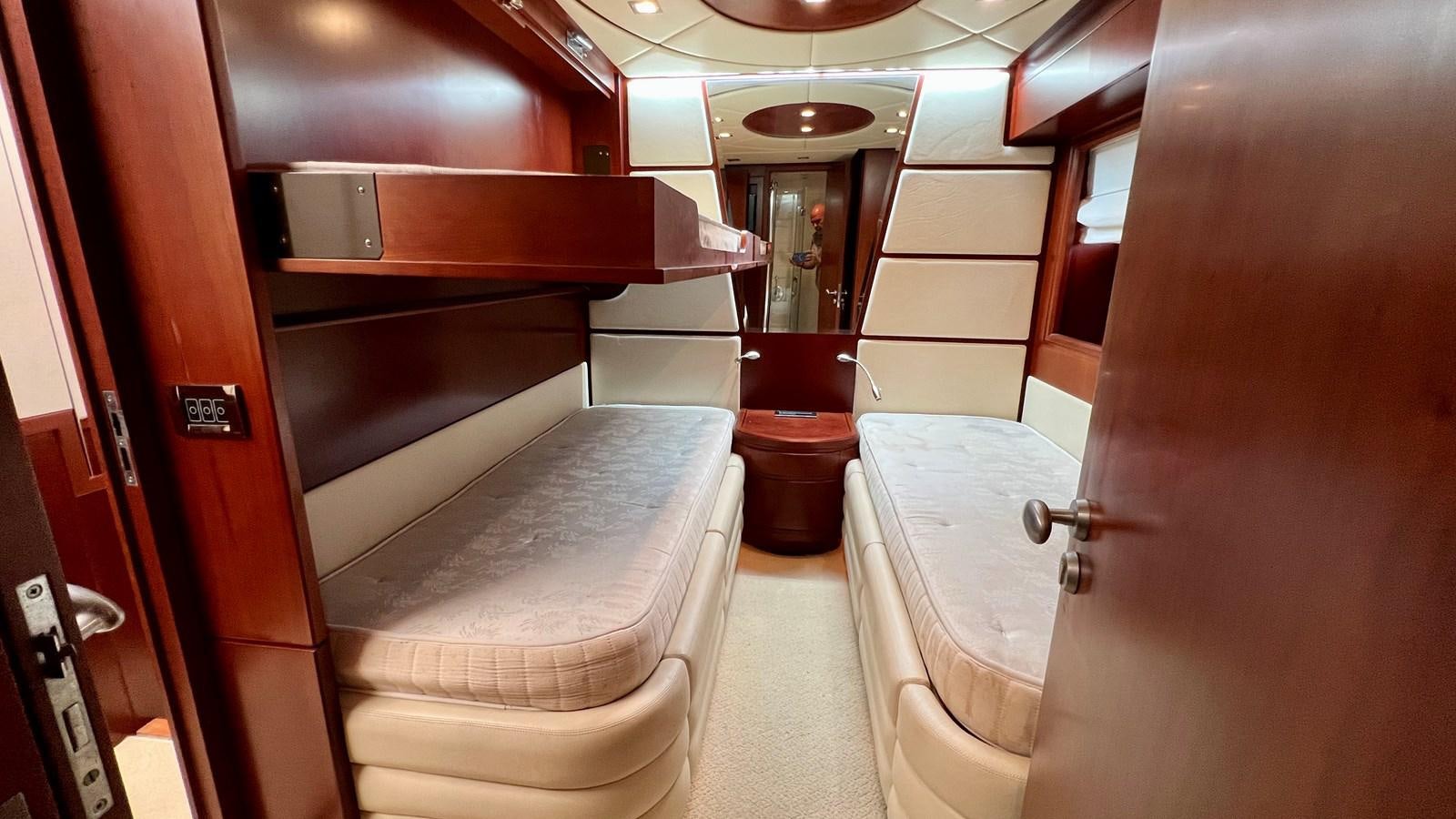 a bathroom with a tub and a sink aboard AZUR LE ROI Yacht for Sale