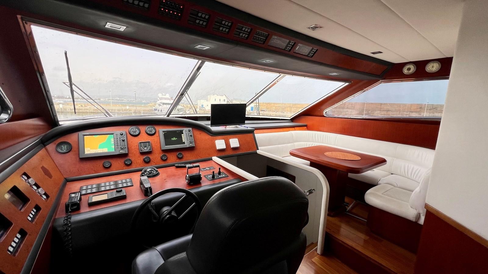 inside of a vehicle aboard AZUR LE ROI Yacht for Sale