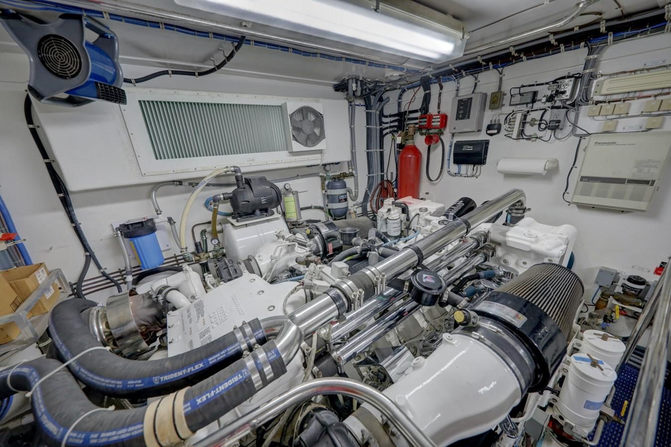 a room with several machines aboard BOOGIE BABE III Yacht for Sale