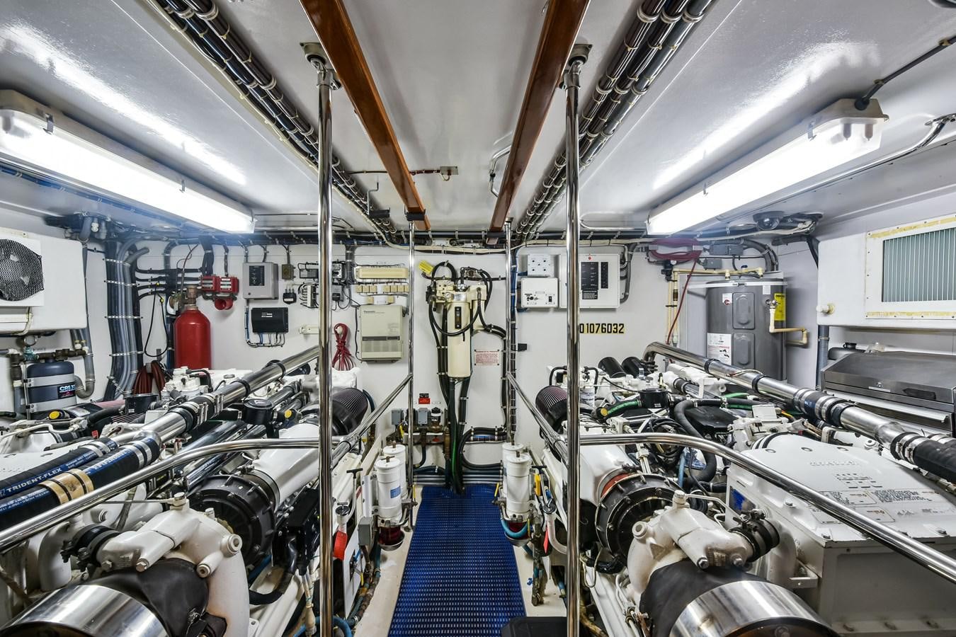 inside of a factory aboard BOOGIE BABE III Yacht for Sale