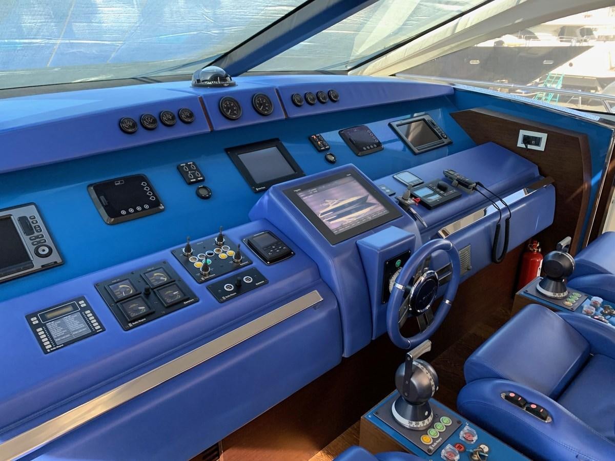 the inside of a car aboard SURVIVOR Yacht for Sale