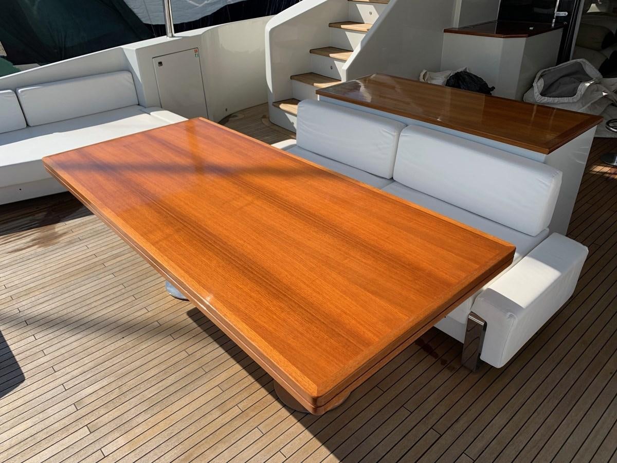 a table with a few drawers aboard SURVIVOR Yacht for Sale