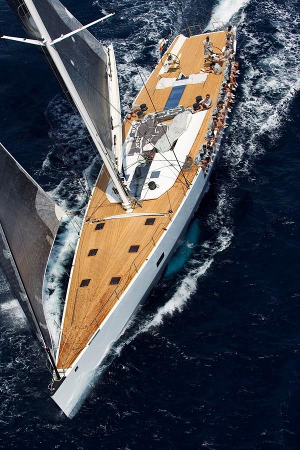 a large ship on the water aboard INDIO Yacht for Sale