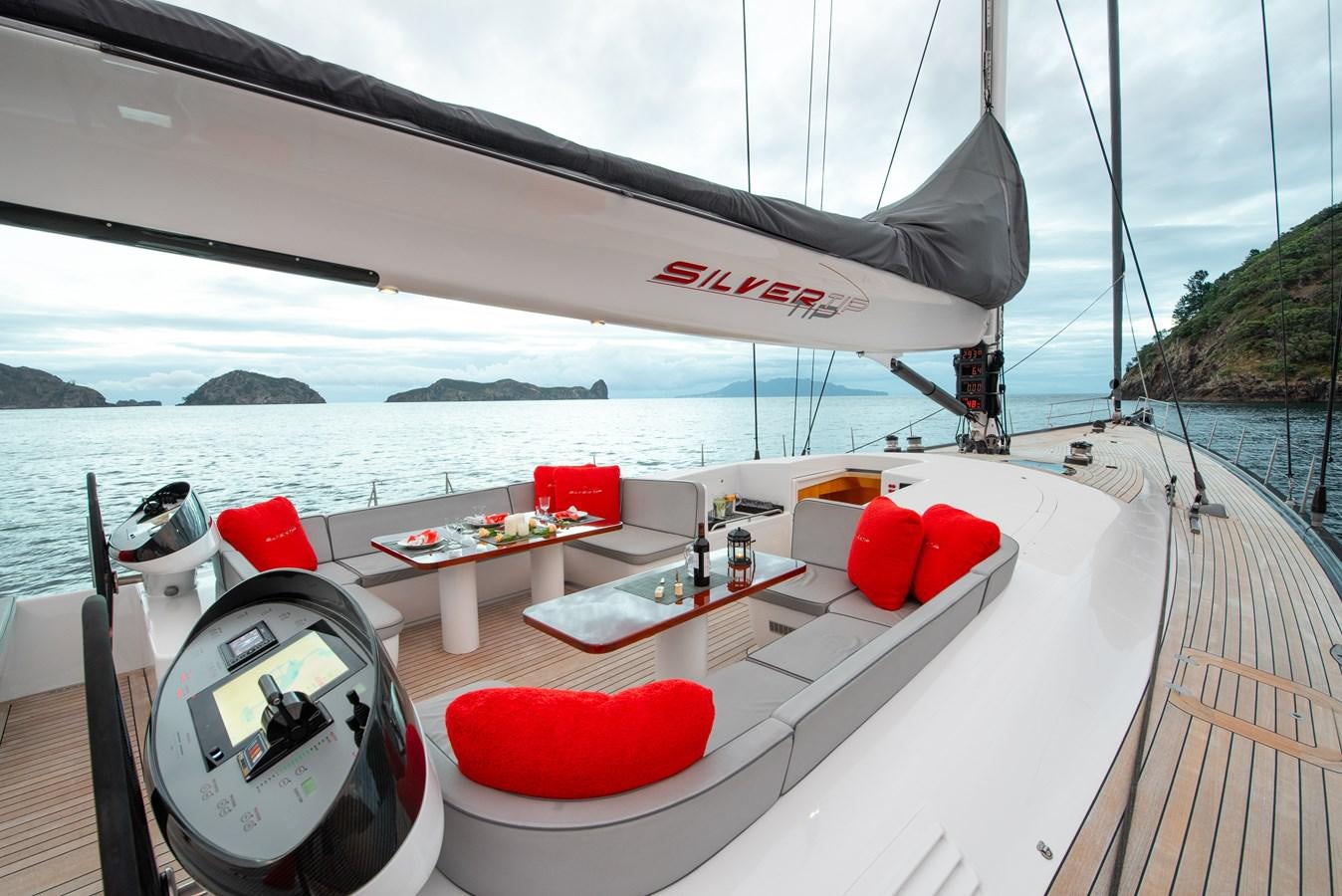 a boat on the water aboard SILVERTIP Yacht for Sale