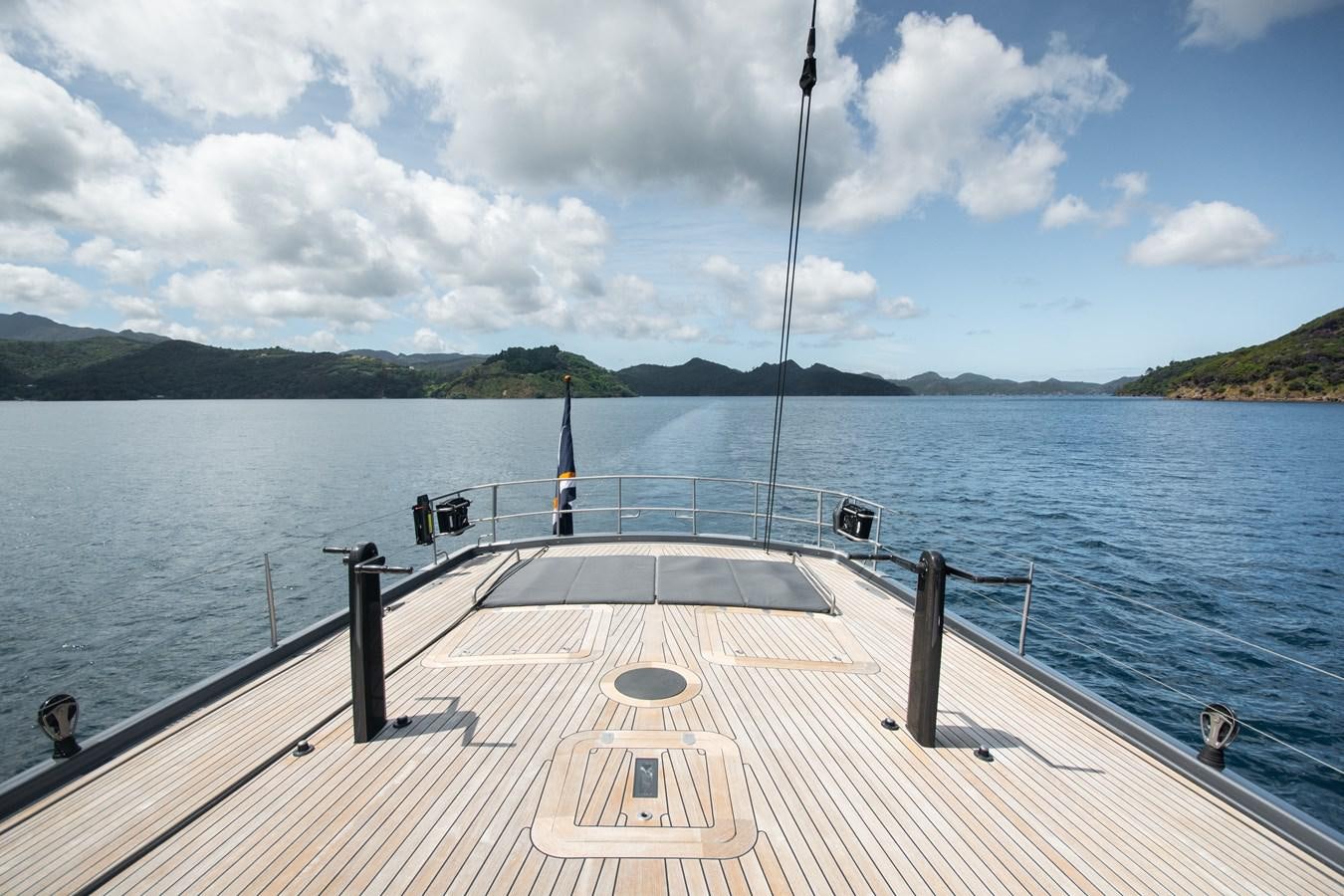 a wooden dock over a body of water aboard SILVERTIP Yacht for Sale