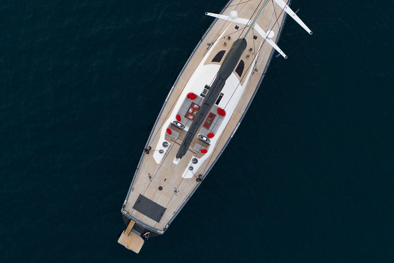 a space shuttle flying in the sky aboard SILVERTIP Yacht for Sale